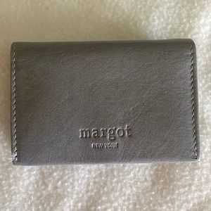 Margot New York gray leather wallet like new